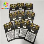 3.5g Resealable Smell Proof Mylar Bags K Stand Up Pouches For CBD Weed Hemp Oil Packaging for sale