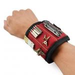 Hot Sale Polyester Strong Magnetic Wristband Portable Tool Bag Pouch Electrician Wrist Tool Screws Nails Drill Bits Holder for sale