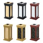2024 the New Listed Lobby Bin Office High-grade Classical Royal Seat Ash Bucket Waste Bin Stainless Steel Hotel Trash Can for sale