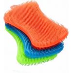 Kitchen Multi Purpose Silicone Dish Cleaning Sponge Food Safe Silicone Rubber for sale