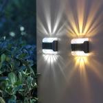 Aluminum Alloy Solar Wall Lights Outdoor Garden Porch Fence Wash LED for sale