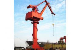 China Four Link Pedestal 5t Portal Jib Crane Rail Mobile Harbour Material Handling supplier