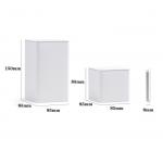 Square 0.23mm Tinplate Tea Tin Boxes Screen Printing for sale