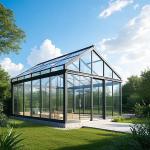 Custom Aluminium Glass House UV Protection Outdoor Glass Sunroom for sale