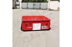 China Heavy Duty Trackless Transfer Trolley 15 Tons For Factory Pallet Handling supplier