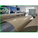 Glossy PE Laminated Unbleached Brown kraft Paper Food Wrapping kraft Paper for sale