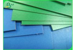 China 1.2mm High Stiffness Shiny Blue Solid Paper Board For Carton Box supplier