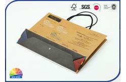 China Reusable Nylon Handle Pure Natural Kraft Paper Bags For Apparel supplier