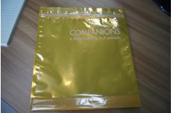 China Transparent Front Display Plastic Cosmetic Packaging Bag With Zipper supplier