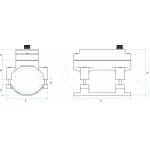 TM602 Separate High Temperature Ultrasonic Flow Meter For Reverse Osmosis System