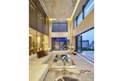 China 70mm Depth Wood Aluminum Windows With Double Glass Elegant View supplier