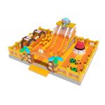 Inflatable Magic Castle Bounce House Playground Orange Yellow for sale