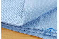 China Red / Blue / Yellow Washable Microfiber Glass Cleaning Cloth For Window Cleaning supplier