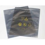 120 * 150 + 40 Mm Black Anti Static Shielding Bags Waterproof With Zipper for sale