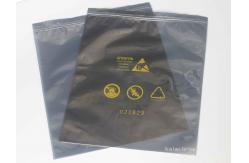 China 120 * 150 + 40 Mm Black Anti Static Shielding Bags Waterproof With Zipper supplier