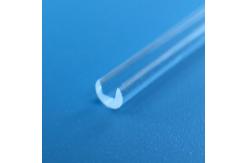 China U Shaped Fused Quartz Glass Rod with 0.05mm Tolerance supplier