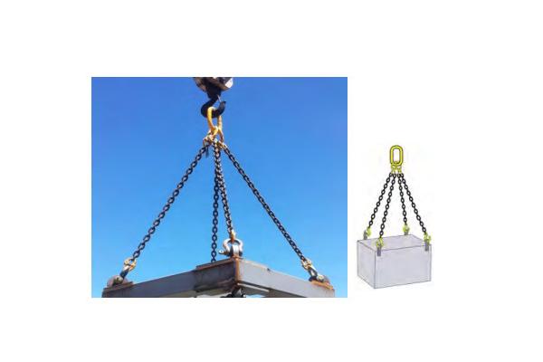Customizable Length Lifting Chain Sling With Polishing Surface Treatment