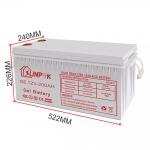 Sunpok 12V Deep Cycle Gel Battery Durability Solar Deep Cycle Gel Lead Acid Batteries 12v 200ah 250ah for sale