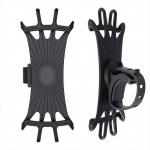 Silicone Handlebar Motorcycle Mobile Stand , 4-6 Inch Iphone 12 Motorcycle Mount for sale