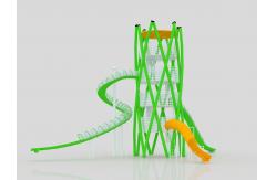 China Multi Functional Playground Slide Weather Resistant Large Outdoor Slide Amusement supplier