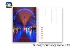 China The London Eye Pattern Lenticular Postcards , 3D Lenticular Card Tear - Proof supplier