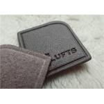 Nigger - Brown Veined Embossed Leather Patches High Frequency Brand Logo Sewing On Garment for sale