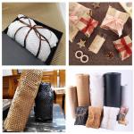 Chocolate Color 38cmx50m Eco Wrapping Paper Roll For Glassware Artworks for sale