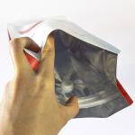 Convenient Self-Sealing Zipper Eight Sides Sealed Plastic Coffee Bag for Coffee Exhaust Packaging for sale