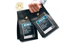 China CPP Resealable Coffee Packaging Bags With Valve Flat Bottom Stand Up Pouch supplier