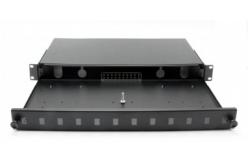China 1U 19inch Empty  Slide Drawer Rack mount patch panel supplier