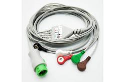China Patient Monitor TPU Snap Connector ECG Electrode Leadwires supplier