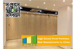 China Ceiling Suspended Folding Partition Walls Sound Absorbing For Seminars Room supplier