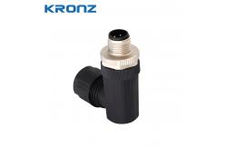 China Industrial M12 Connector With Angle Cable Outlet Coding A Insulation Resistance ≥100MΩ supplier