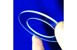 China Custom High Purity Transparent Quartz Perforated Quartz Transparent Ring Factory supplier