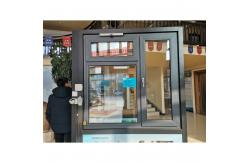 China Customized Anthracite Sash Tilt And Turn UPVC Window Tempered Double Glass supplier