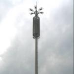 Telecommunication Steel Galvanized Monopole Tower 0 - 80 Meter for sale