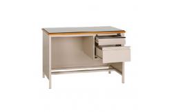 China Side Storage Steel Executive Desk Computer Desk MDF Top Boss Table Adjustable supplier