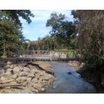 Prefab Portable Temporary Bailey Bridge Metal Construction Easy Assembly