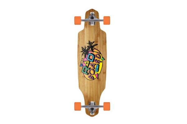 RAD Wheels Drop Through Bamboo Cabin Longboard Complete Skateboard - 9 X 36