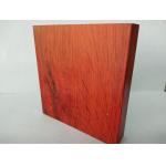 Red Wood Finish Aluminium Profiles High Coating Hardness And Strong Adhesion