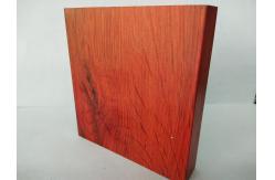 China Red Wood Finish Aluminium Profiles High Coating Hardness And Strong Adhesion supplier