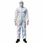 SF Disposable Isolation Clothing Dustproof With Hooded / Elastic Cuff for sale
