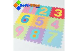 China EN71 3/8 Alphabet And Numbers Foam Mat / Kids Puzzle Floor Mat supplier