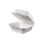 Compostable disposable eco-friendly clam shell burger customized disposable food packaging takeaway box