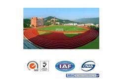 China IAAF Approved Slip Resistance Sandwich System Running Track Fadeless supplier