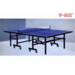 Single Folding Ping Pong Table Moveable T Form Leg With Protective Steel Corners for sale