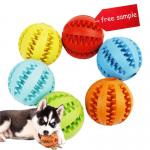 Interactive Rubber Dog Ball Sustainable Soft Rubber Toy for Custom-made Pet Play for sale