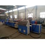 PP / PE Deck Plastic Profile Extrusion Line , WPC Tray Profile Extrusion Machinery for sale