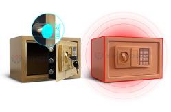 China Gold 3 Bolts 2keys Electronic Digital Steel Security Safe 8.5L 310x200x200mm supplier