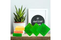 China Custom Pattern Reusable Soap Molds Handmade Silicone Square Baking Mold supplier